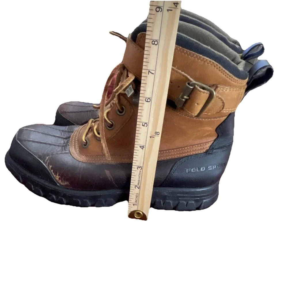 POLO SPORT Duck BOOTS GREAT COND MEN 9.5 D RALPH LAUREN *READ* Snow‎ Work Warm